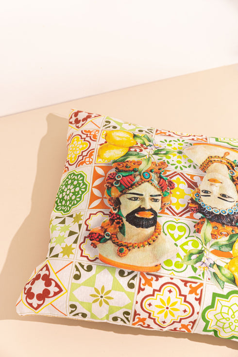 Testa di Moro cushion (coloured)